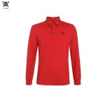 ANEW 어뉴골프 6종 남성 넥로고 긴팔 카라 티셔츠